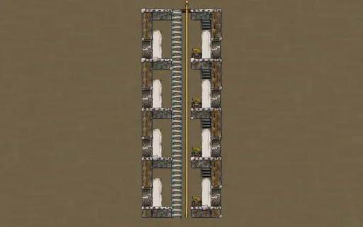 Ladder Shaft, an Oxygen Not Included blueprint