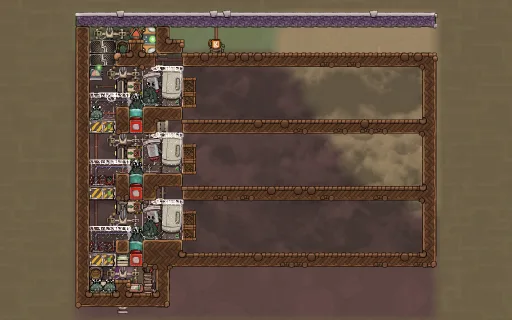 totally legit oakshell cooker+dropper, an Oxygen Not Included blueprint
