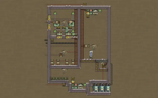 pO2, CO2 in - O2, Meat, Oil out., an Oxygen Not Included blueprint
